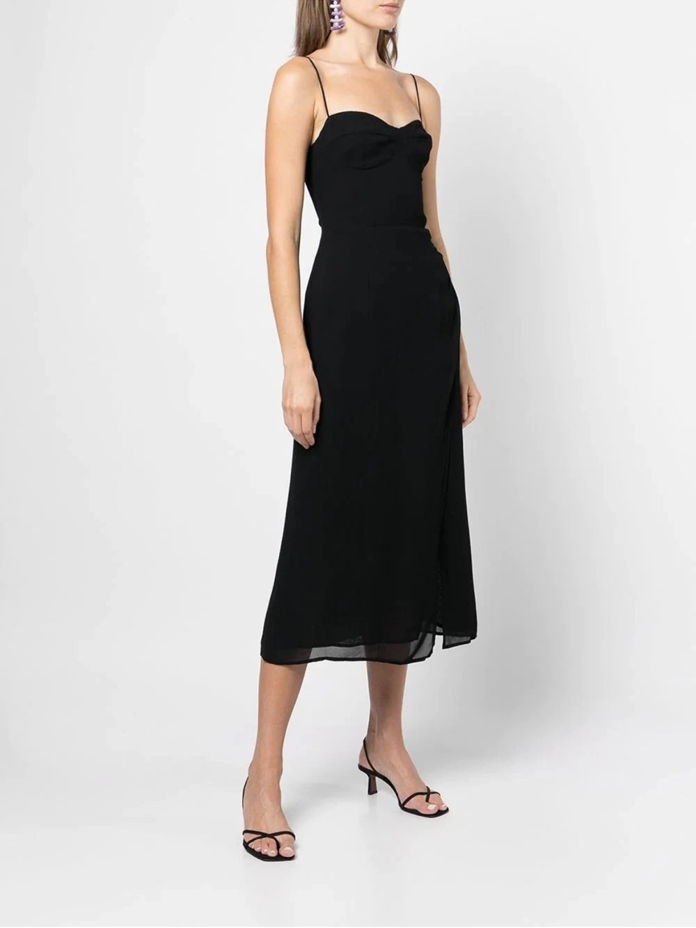 NWT Reformation Black Kourtney Dress Original price $278